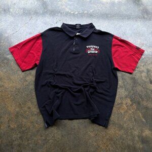 Crazy Vintage Y2K Faded Black Fubu Polo Shirt